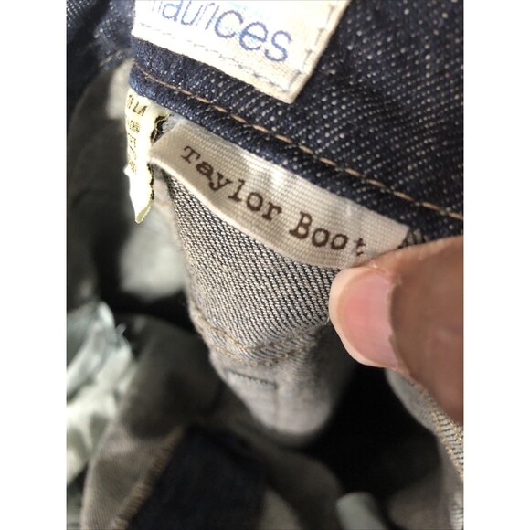 Maurice’s Denim Jeans Size 7/8 Long Taylor Boot Distressed - Picture 14 of 16